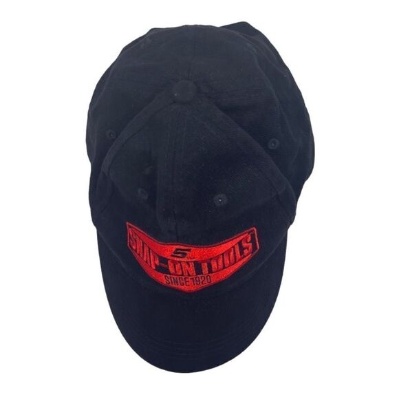 Snap On Tools red black embroidered 100% cotton strap back hat - Picture 5 of 9